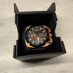 Diesel Men's Watch DZ7346 BAMF in Black and Rose Gold